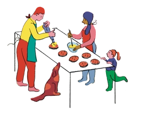 illustration du pilier d'action L'assiette