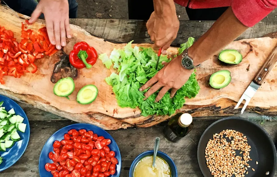 photo d'une assiete servie a La Basse Cour