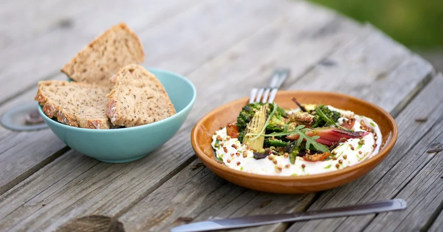 photo d'une assiete servie a La Basse Cour